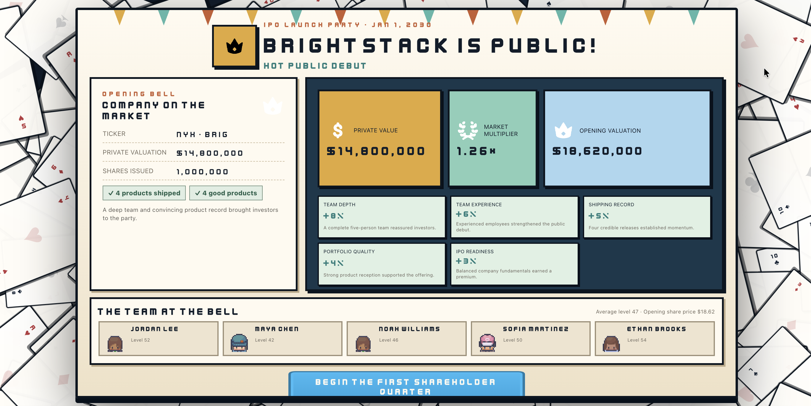 Reach the IPO or Lose the Company
